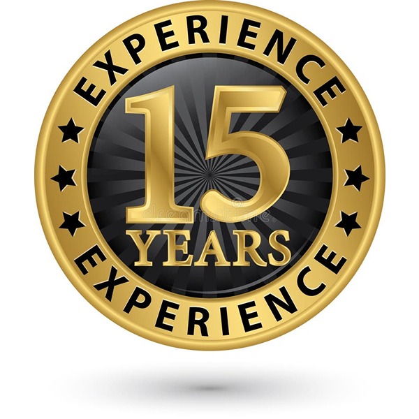 15+ years of experience